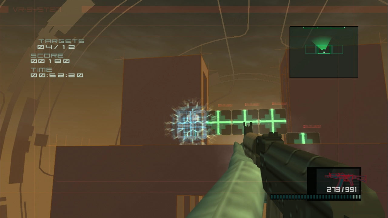 Shooting targets in a VR Mission