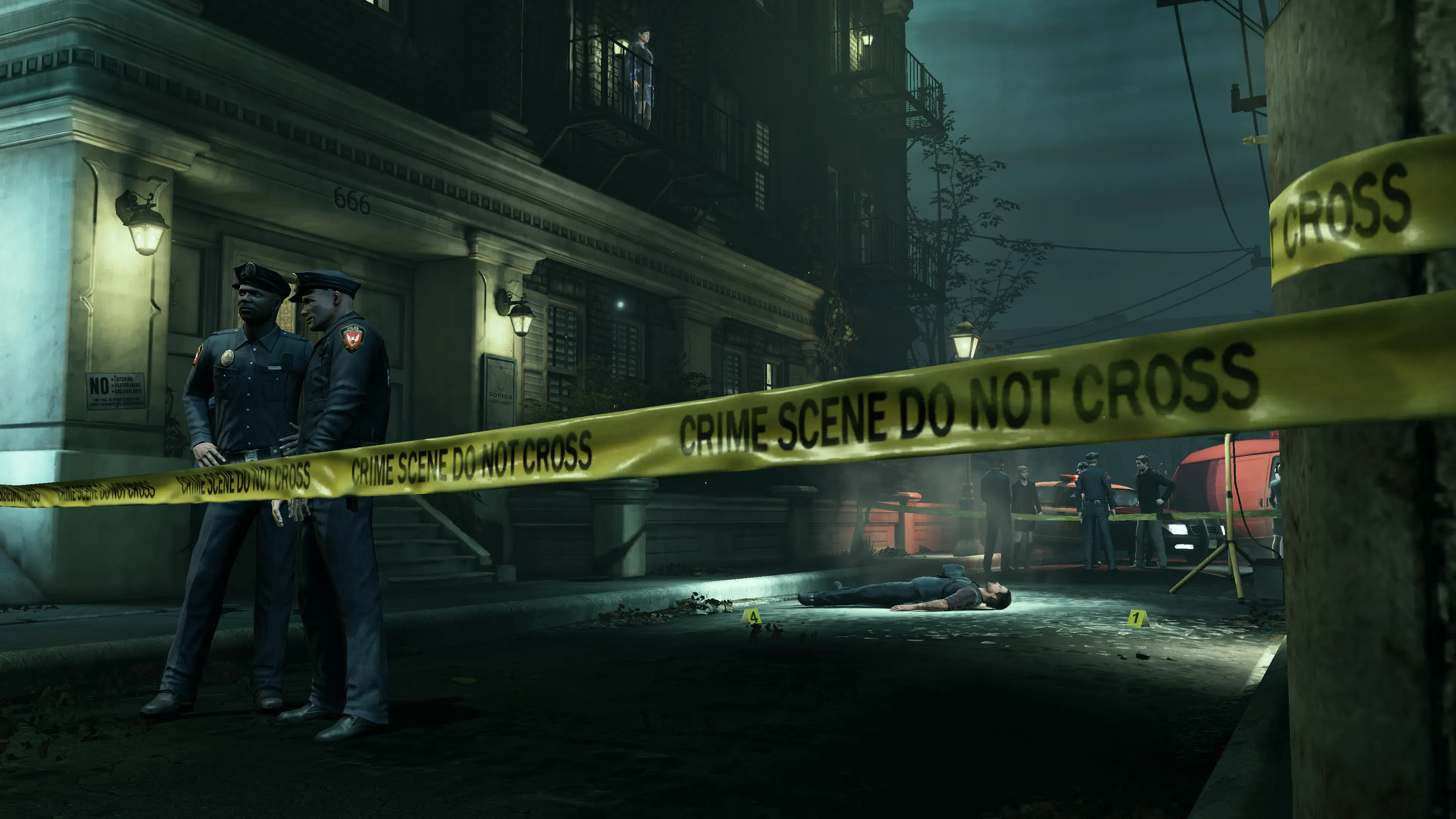 A police crime scene