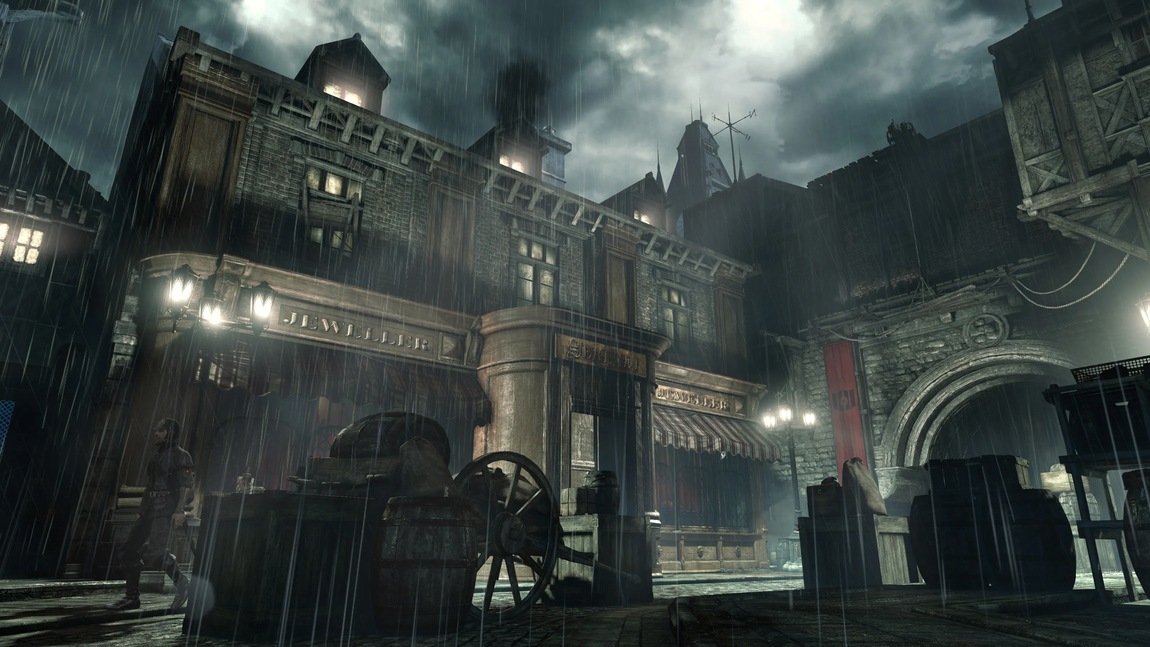 A rainy day in the city
